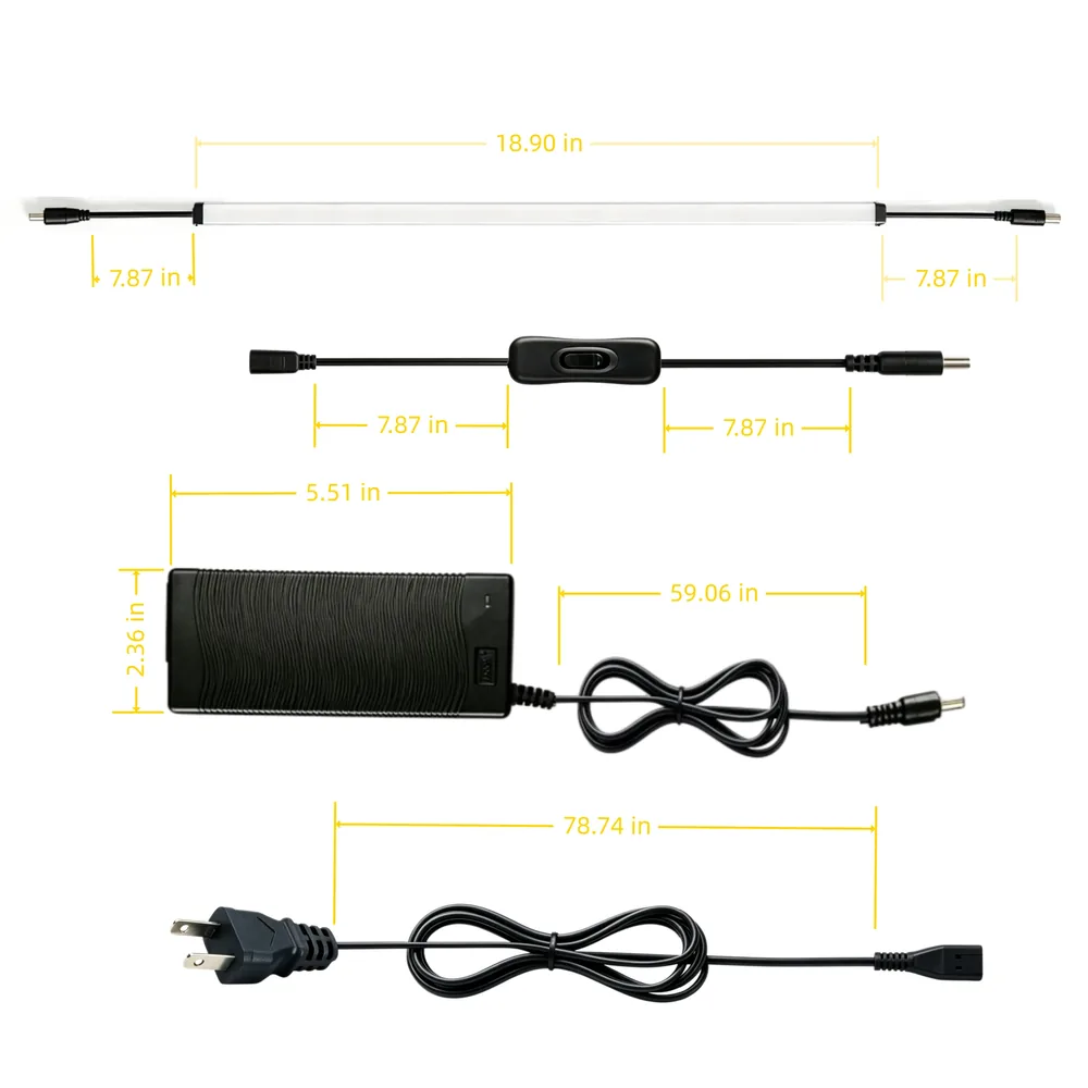 Close-up of TITATEC LED light bar glow detail
